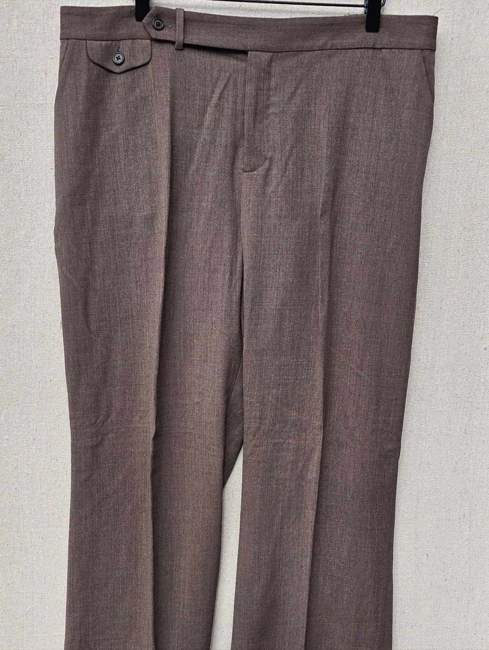 NWT Lauren Ralph Lauren Wool Blend Pants Womens 16W Taupe Straight Leg Career✨